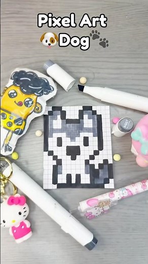 🐶Cute Dog Pixel Art🐾 #pixel #pixelart #pixelartideas #dog
