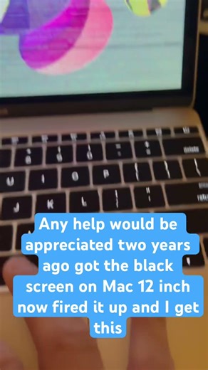 12 inch MacBook black screen came back to life two years later please help #macbook #applecomputer