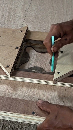 draw the speaker box handle pattern #tutorial #woodworking #speakerbox