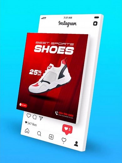 How to Create a 3D Instagram Mockup in Photoshop | Easy & Realistic Photoshop Tutorial 2025