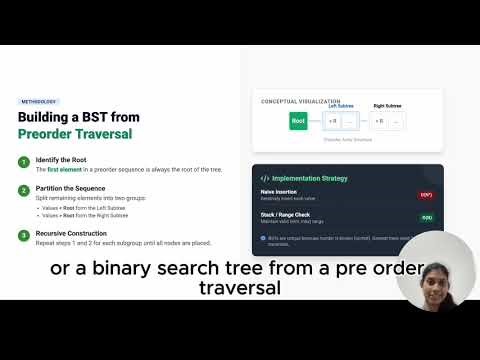Construct Binary Search Tree from Traversals | BST Explained for Beginners | Data Structures