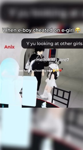 E-boy cheated on e-girl in Roblox 😭