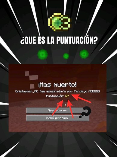 ¿Que es la puntuación en Minecraft? no, no son los niveles de experiencia #minecraft #experiencia #java