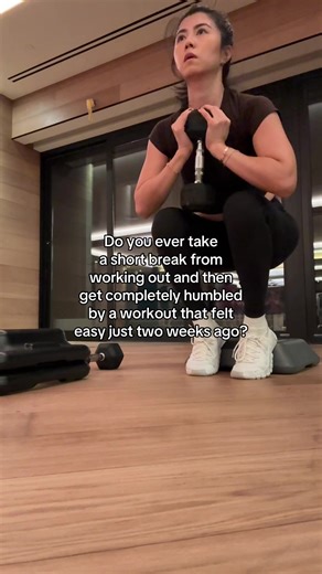 Had to go lower in weights too 😭🥲 but excited to get back into my regular routine! #workoutroutine