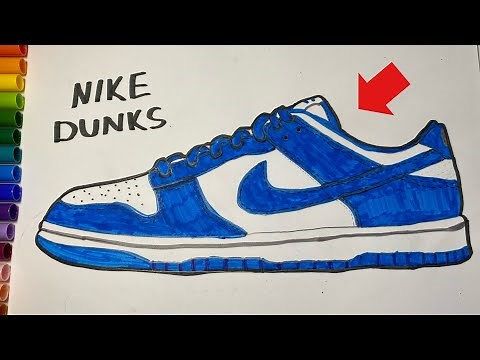 How to draw NIKE DUNKS *EASY*
