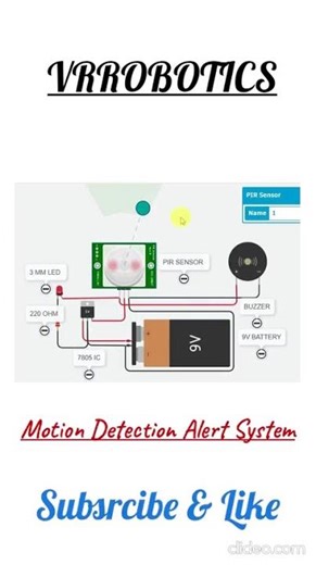 Motion Detection Alert System #arduino #school #education #science #art #engineering #program #robot