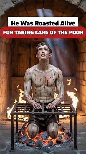 The Martyrdom of Saint Lawrence #bible #history #biblestories #facts #christianstories #jesus #fyp