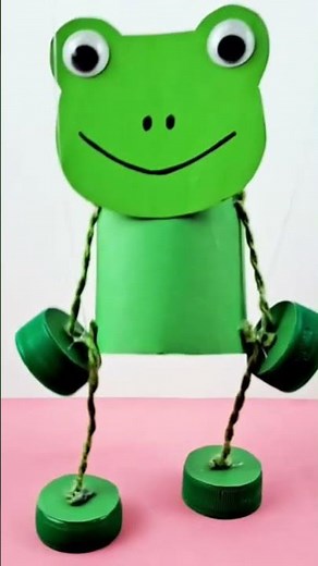 How To Make A Simple DIY Paper Frog Puppet Quick & Easy, Paper crafts for school, Animal toy DIY