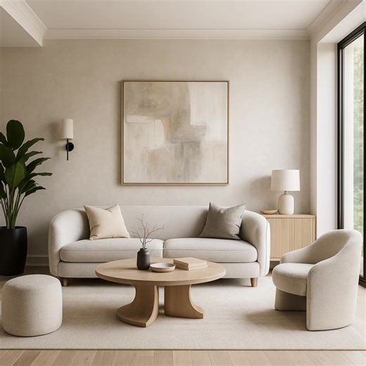 Fresh, functional, and fabulous — the latest living room trends are all about creating calm, curated spaces that feel like home. ✨ Here’s what’s in: ✅ Warm neutrals & soft grays ✅ Curved furniture for comfort and elegance ✅ Textured walls & natural finishes ✅ Layered lighting — think floor lamps sconces ✅ Multi-functional decor: ottomans with storage, smart coffee tables ✅ Statement art & minimal clutter 🔑 At SIJ Designs, we help transform everyday spaces into stunning retreats — because beauti