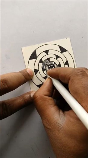 Zentangle drawing-7 #zentangleart #art #drawing