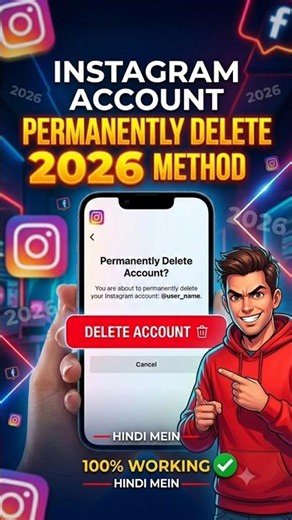 Instagram Account Delete Kaise Kare Permanently | How To Delete Instagram Account | #shorts
