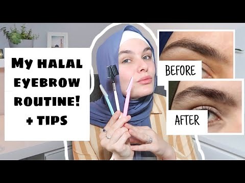 MY HALAL EYEBROW ROUTINE + GROWING OUT MY BROWS (FOR 1.5 YEARS)