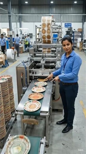 “कम लागत में बड़ा मुनाफा 😱 Paper Plate Business Full Process” #paperplatebusiness #gaonbusiness