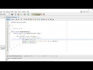 Lab 3.B2: Xuất bảng cửu chương bằng Java