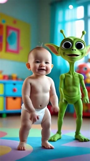 Small boy and alien dancing video 😱😱😱￼