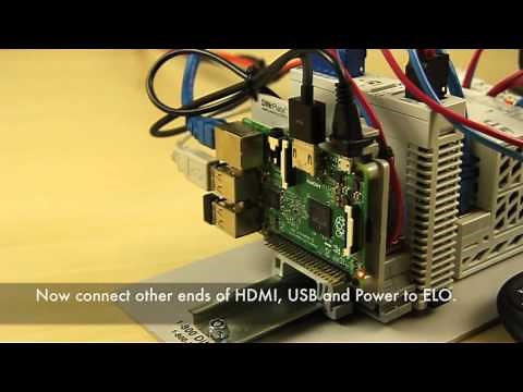 Raspberry Pi & 22" ELO Touch Monitor as HMI for WAGO e!COCKPIT PFC200