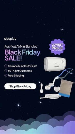 Your travel CPAP dreams just took off ✈️ Get the AirMini Travel CPAP Bundle complete with everything you need plus your mask of choice — at our lowest price of the year. Compact, powerful, and ready to go wherever you do. Hurry! This Black Friday deal won’t last long — grab yours before it’s gone. | Sleeplay | Facebook