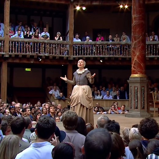 O, for a muse of fire! 🎥 The iconic 'wooden O' speech, beautifully performed by Brid Brennan. Catch #HenryV, now streaming on #GlobePlayer: https://bit.ly/GlobePlayerTV | Shakespeare's Globe