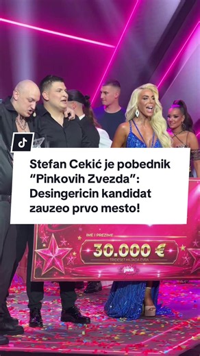 Stefan Cekić je pobednik “Pinkovih Zvezda”: Desingericin kandidat zauzeo prvo mesto! #fyp #fypシ #foryoupage #viral #alo