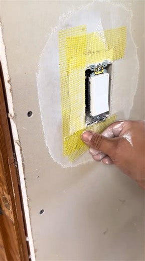 👌🏻parfait drywall repair with patch#satisfyingwork