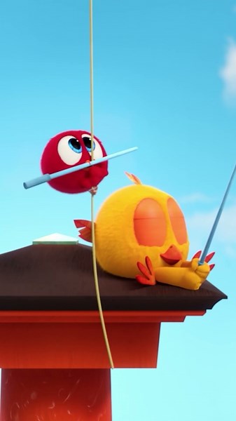 Pescar está bien, pero el equilibrio es mejor #Shorts #Chicky | Cartoon for kids