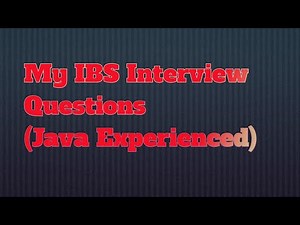 My IBS Interview Questions|Core java|Java8|SpringBoot|Microservice|Hibernate|Experienced level