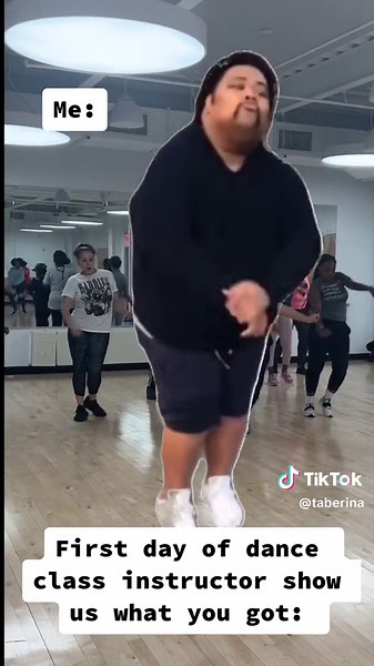 Funny Ballet Meme: Big Guy Dancing in Class