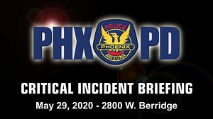 The Phoenix Police Department has released the body cam footage from an officer-involved shooting that happened in our community on May 29, 2020. Officers responded to a 911 call about a man manipulating the slide of a gun outside a liquor store. As police tracked down the man, he fired the weapon toward them while trying to enter a home. The attached video includes a summary of the incident as well as body-worn camera footage. To read more about this story, please visit https://www.phoenix.gov/