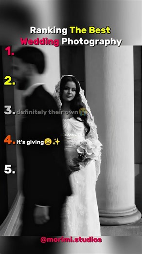 Ranking The Best Wedding Photography #wedding #photography #usa #tiktok #shorts #shortsfeed
