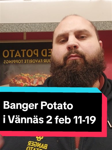 Vännäs! 2 feb sön 11-19 Banger Potato kommer stå på torget och sälja färsk bakade bakpotatisar! I vår meny finns mjölk, gluten- och laktosfritt val. Dela med någon du bryr dig om! Varmt välkomna!