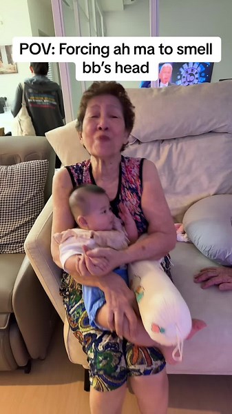 Heartwarming Moment: Grandma and Baby Bonding