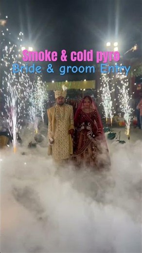 Smoke Entry | bride & groom Entry | Smd event company | #event #wedding #bridal #eventdecorators