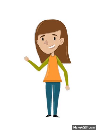 Waving GIrl on Make a GIF