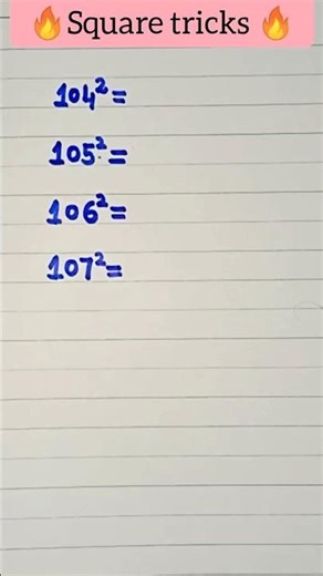 Square tricks 🔥#maths #iqtes #mathtricks #mathstricks #squares1to15 #mentalmathtricks #students
