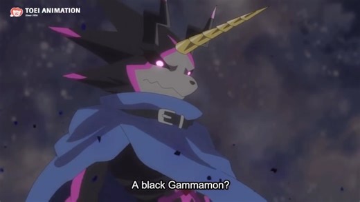 Digimon Official on Instagram: "GulusGammamon’s Aura 😈 At this moment, we witnessed Gammamon Digivolve into GulusGammamon for the very first time! (via Digimon Ghost Game ep. 13)"