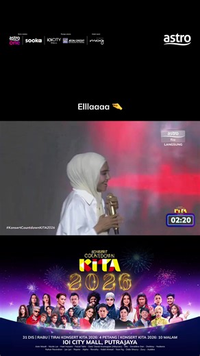 Konsert Countdown KITA 2026: Live Streaming di Astro One