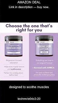 Relax and Recover with Magnum Solace Nighttime Magnesium Lotion for Muscles and Joints