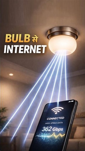 📶 Wi-Fi खत्म? अब रोशनी से चलेगा Internet! #LiFi #Technology #Shorts