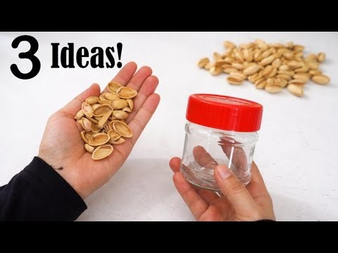 3 incredibly Beautiful ideas with Pistachio shells and glass jar
