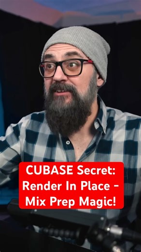 CUBASE Secret: Render In Place - Mix Prep Magic! ✨‪@steinberg‬#cubase #mixingmusic #mixingengineer