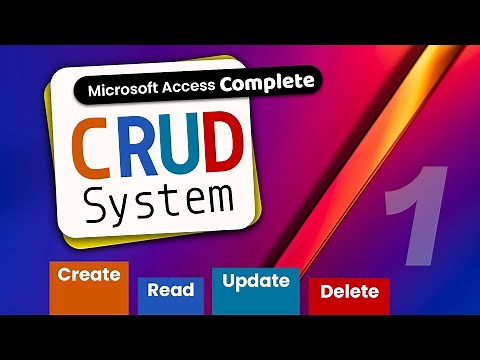 How CRUD System Works in Access | Complete Project Part-1