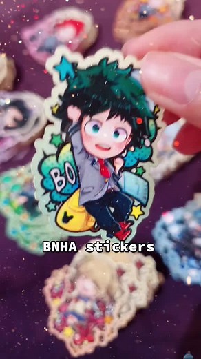 Enma Akatsuki Anime BNHA Chibi Sticker Design