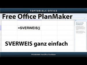 SVERWEIS ganz einfach (Free Office PlanMaker)