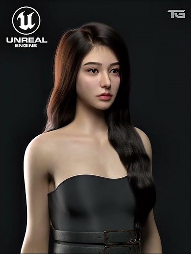 Unreal Engine 5｜Jaw-Dropping 3D CG Female Character 虛幻引擎5｜超寫實影視級美女CG角色渲染 #3d #3dmodeling #cg #hk