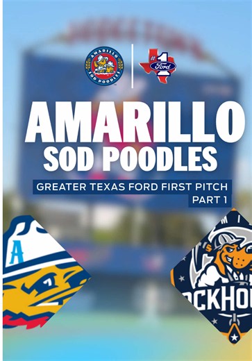 Back at Hodgetown Stadium for the ultimate Texas MiLB rivalry: Amarillo Sod Poodles vs. Midland RockHounds! 🧢⚡️ As proud sponsors of both minor league baseball teams, we’re taking the field tonight to throw the official first pitch. Stay tuned to see if we make it to the pitcher! #GreaterTXFord #Ford #AmarilloSodPoodles