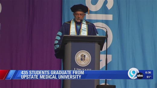 435 students graduate from Upstate Medical University