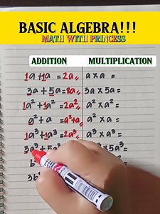 Basic Algebra!!! #math #mathwithprincess #mathviral #mathlessons #mathematics #mathreview #mathisfun #basicalgebra | Math with Princess