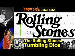Tumbling Dice - The Rolling Stones - Guitar + Bass TABS Lesson (Rewind)