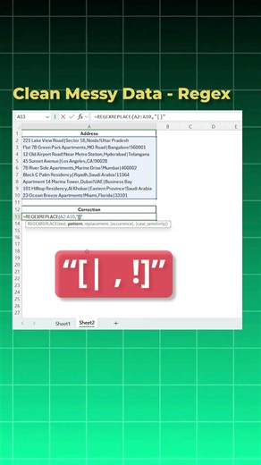 Clean Messy Excel Data with ONE Formula