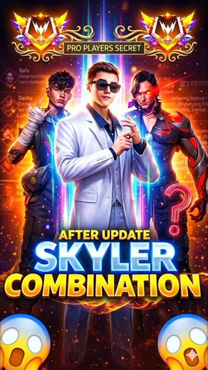Free Fire Skyler Character Combination😱🔥| Free Fire Best Character Combination | Free Fire Rank Push